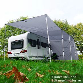 Caravan / motorhome sun canopy, UV 50+ tarp, awning with side walls