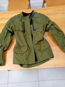 Women's Motorbike Gear- XLMoto Course Khaki jacket-XS