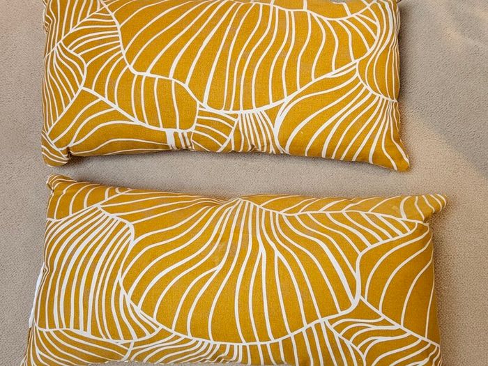 Mustard Cushions x 2 FREE
