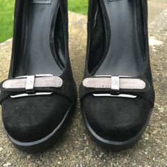 Calvin Klein Ladies Black High Heel Court Shoe