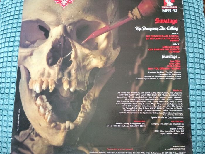 Savatage - The Dungeons Are Calling. 1986 US metal.