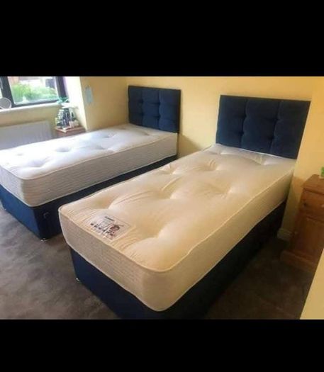 New Stylish single ,Double 4ft, 4ft6, King 5ft And 6ft Superking Sizes Divan Beds Instock. Drawers And Optional Tufted Mattresses Available. Free Delivery
