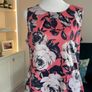 Ladies Pink & Navy Floral Midi Dress from Apricot Image 6