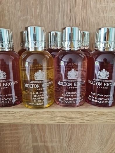 Molton Brown mid sized bottles 50ml each. 4 bottles for 10e
