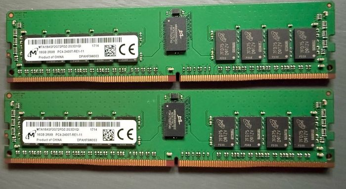 32gb Micron Ddr4 2400mhc Ecc Rdimm Server Ram