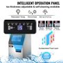 NEW SALE | Commercial Ice Maker, 132 LBS/24H, Stainless Steel Ice Cube Maker Machine w/ 22 LBS Storage, 410W Ice Making Machine w/ LED Control Panel Water Filter Pipes Ice Scoop for Bars Restaurants, 220V Image 4