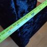 king size black velour  sleigh bed Image 4