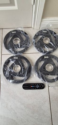brand new olympic tri grip weight lifting set A