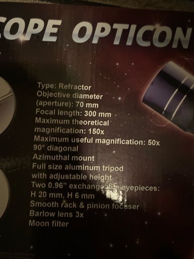 Telescope for kids never used