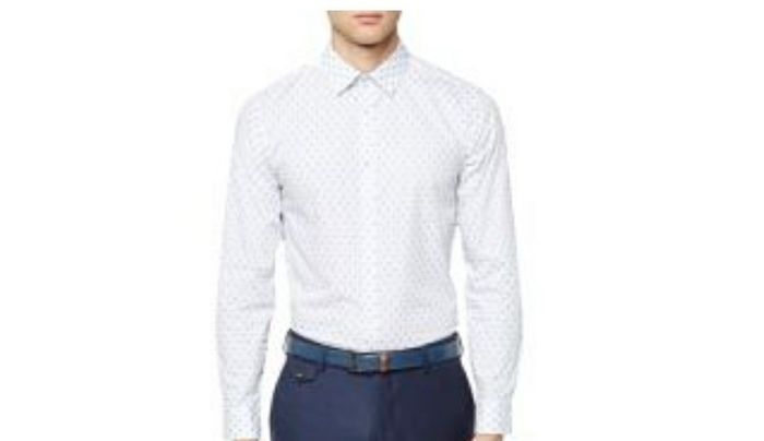 Ted Baker Chipmnk Debonair Diamond Dobby Regular Fit