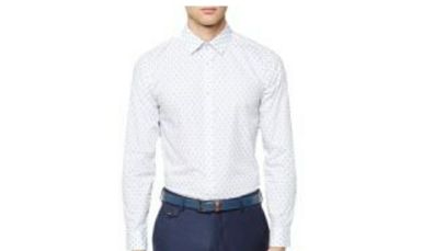 Ted Baker Chipmnk Debonair Diamond Dobby Regular Fit