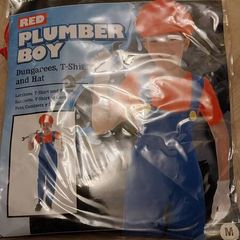 Size m kids plumber costume