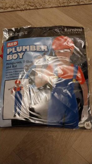 Size m kids plumber costume