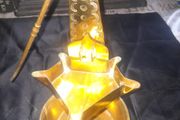 A Genuine Antique French Oil Lamp, Hanging Miners Lamp,