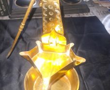 A Genuine Antique French Oil Lamp, Hanging Miners Lamp,