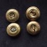 Irish Volunteer  ( IV ) Irish Army Brass Tunic Buttons Image 2