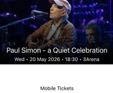 paul simon tickets x 3