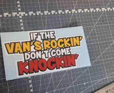 Funny camper sticker