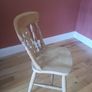 Vintage Hardwood Fiddle back chair. Image 3