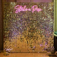 Premium Flower & Shimmer Walls for Hire