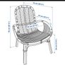 Ikea Brobock Rattan Chair Image 2