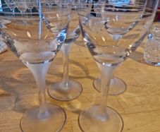 Set of 4 Waterford / Stuart Crystal Jasper Conran "Aura" Wine Glasses