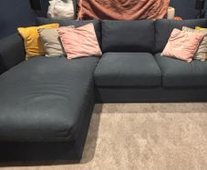IKEA Sofa with chaise longue storage