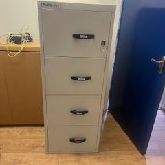 Fire proof filing cabinet with keys