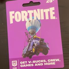 Fortnite VBucks 25 euros for 20
