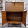 Vintage Mid-century Modern Teak Fall-front Drinks Cabinet By Avalon Image 5