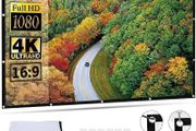 100 inch Projector Screen 16:9 HD Foldable for Home Theater Cinema Indoor Outdoor MULTIPLE SIZES AVAILABLE