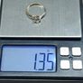 9ct Gold Solitaire Ring | Hallmarked 375 | Clear Stone | Size 50 Image 7