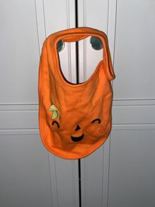 Pumpkin baby bib