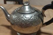 Vintage Round Embossed Edwardian Style Tea Pot