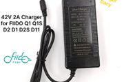 42V 2A Charger for FIIDO Q1 Q1S D2 D1 D2S D11 Electric Bicycle Battery Charger