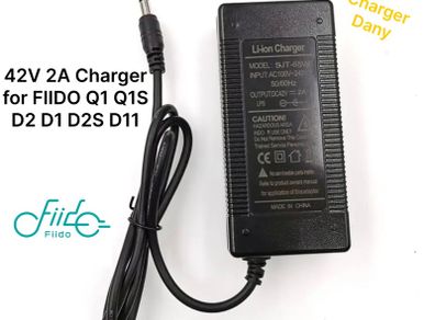 42V 2A Charger for FIIDO Q1 Q1S D2 D1 D2S D11 Electric Bicycle Battery Charger