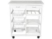 BRAND NEW Kitchen Islands Trolleys Hotel Catering Serving Trolley Moveable Kitchen Storage Rack Four-layer Home Utility Shelf Trolley HWC