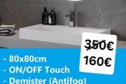 LED Bathroom Mirror 80cm Makeup Defogger