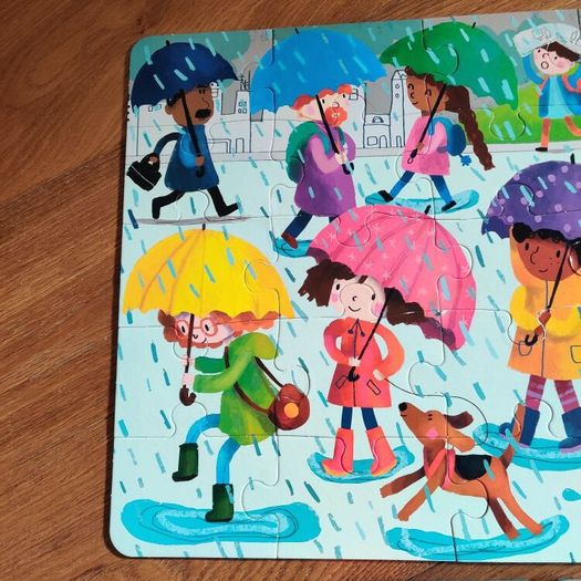 Usborne Book and Jigsaw Colours 25 Pieces Excellent Condition