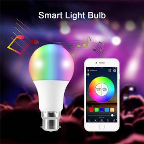 Bluetooth Dimmable RGBW Smart Light LED Bulb APP Remote Control Lamp B22 9W