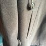 Brown fur trim wool coat Image 3