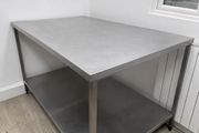 Stainless Steel Commercial Work Table On Casters (2 Available)