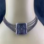 Antique Biedermeier 800 Silver Choker Necklace Image 5