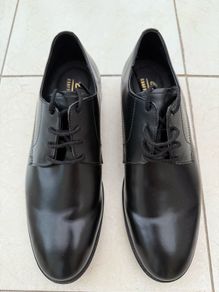 Clark's men's black leather shoes, craftmaster size uk 7 1/2