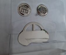New car key ring and cuff links