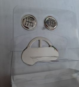 New car key ring and cuff links