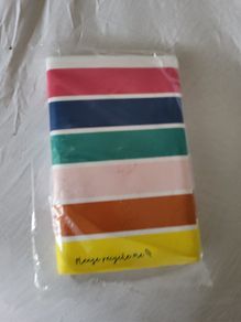 Rainbow paper table cover, party paper table runner NEW 180X120 cm