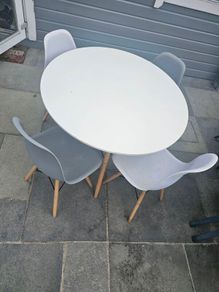 Round table and 4 chairs