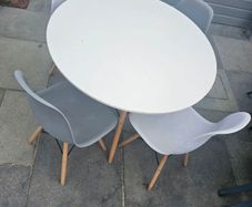 Round table and 4 chairs