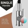 NEW SALE | Kitchen Sink Mixer Tap Bendable Silicon Hose 1 Hole Single Lever Faucet Mixers Taps with Flexible Hose Pull Down Dual Spray Mode 360 Swivel Matte Black Chrome Image 3